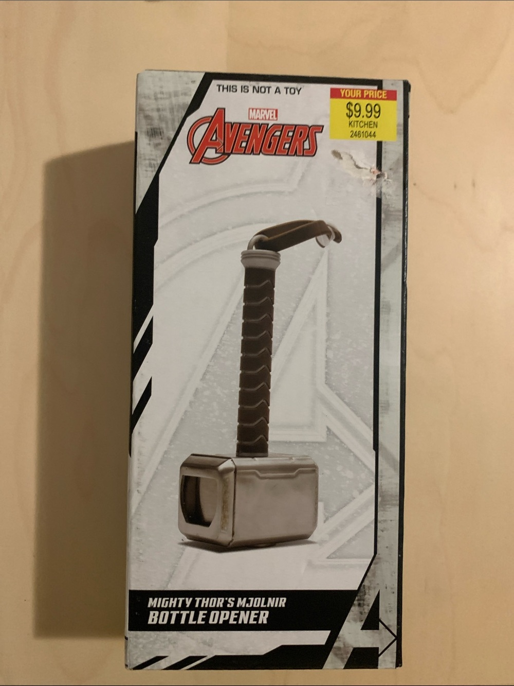 Marvel Avengers Mighty Thor Mjolnir Bottle Opener - Silver and Brown